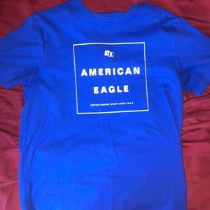 Blue American eagle shirt